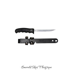 Cutco Fisherman’s Solution  Blade Filet Knife Fish Grip With Hard Sheath